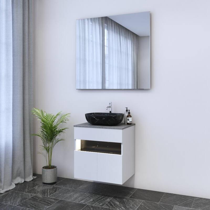 Laguna 2D 60 Floating Bathroom Vanity (24" Width)