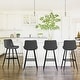 preview thumbnail 21 of 103, LUE BONA Modern Industrial Counter Stools Faux Leather Upholstered Counter Height Bar tools with Back