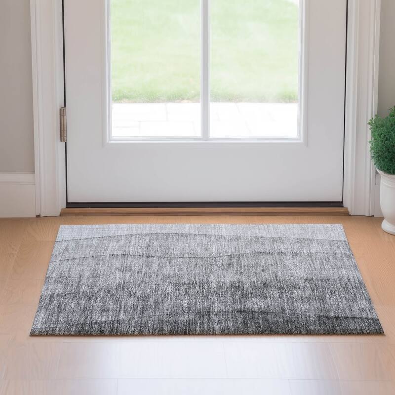 Premium Washable Super Soft Chunky Ombre Mayfield Rug - Gray - 1' 8" x 2' 6" - Rectangle