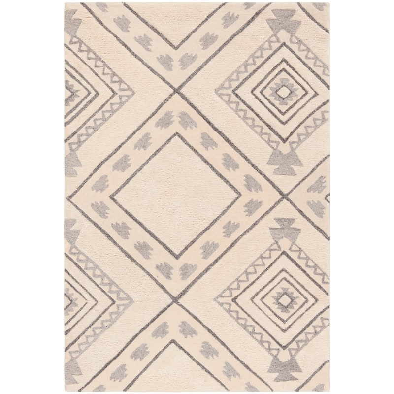 SAFAVIEH Handmade Casablanca Shag Franka Tribal Wool Rug