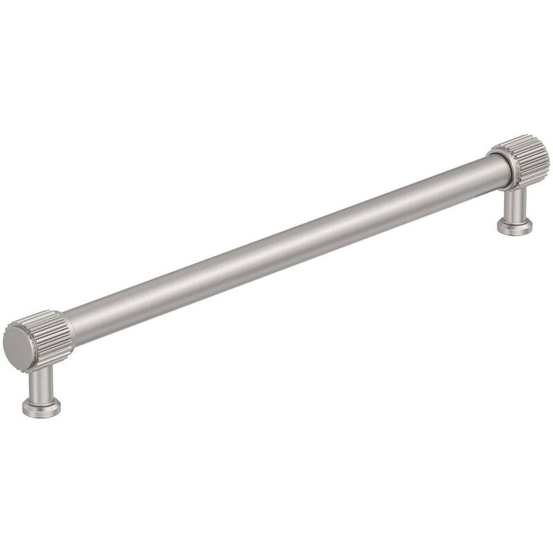 Amerock BP37808 Farewind 10-1/16" Center to Center Fluted Bar Cabinet - Satin Nickel