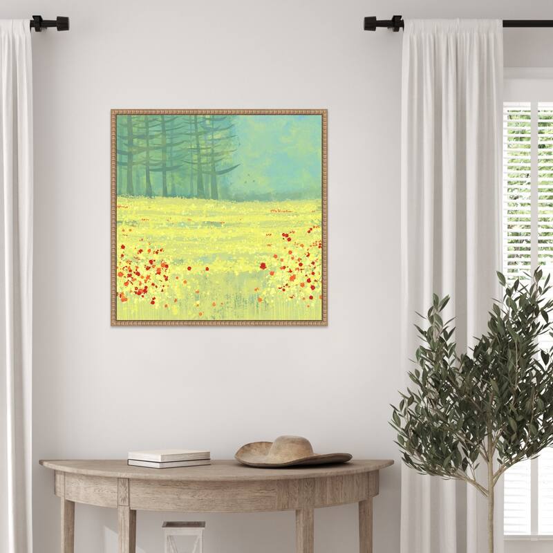 Meadow Near Perigueux France by Nic Squirrell Framed Canvas Wall Art Print
