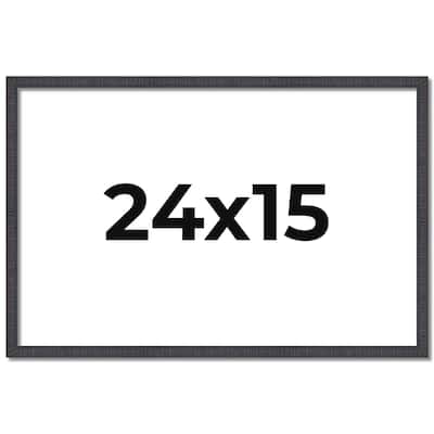 24x15 Frame Brown Solid Wood Picture Frame - Complete Modern Photo