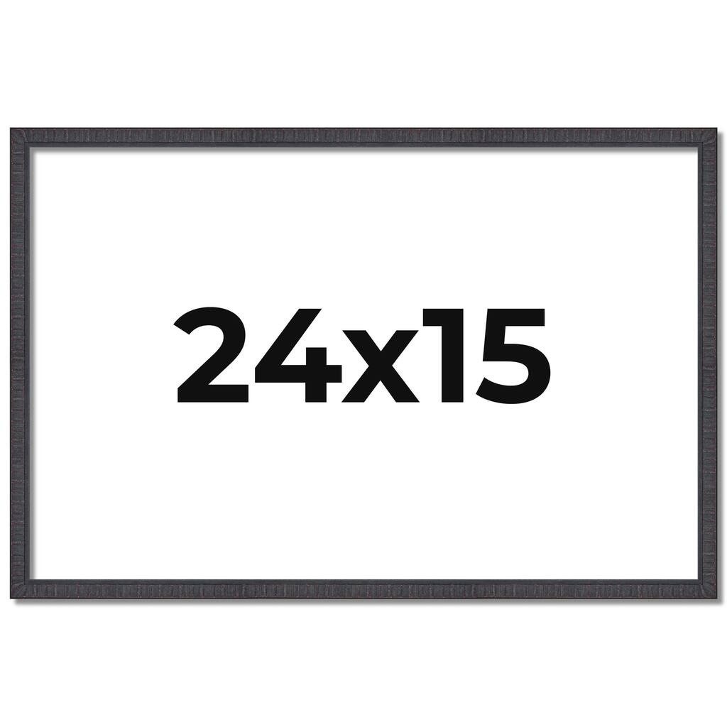 24x15 Frame Brown Solid Wood Picture Frame - Complete Modern Photo
