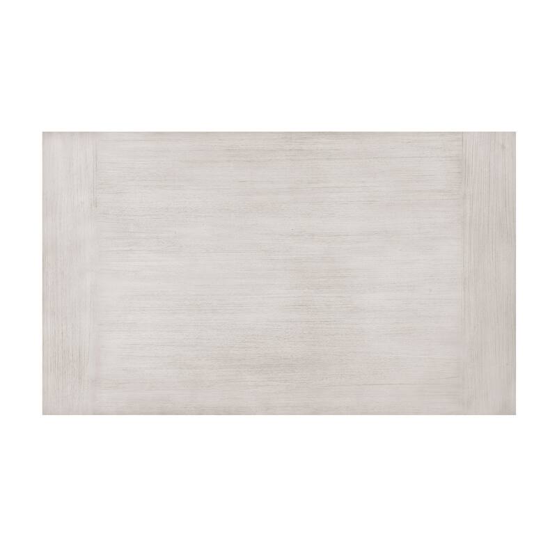 5pc Counter Height Dining Set Antique White Finish Table with Storage Drawers Wine-Rack Shelves 4x Chairs