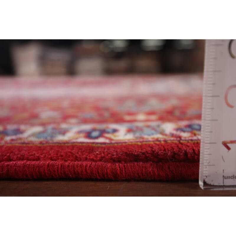 Victorian Style Red Kashan Turkish Rug Machine Made Traditional Carpet - 9'9" x 13'0"