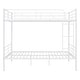 preview thumbnail 3 of 14, Full Over Full Size Metal Bunk Bed with Ladder