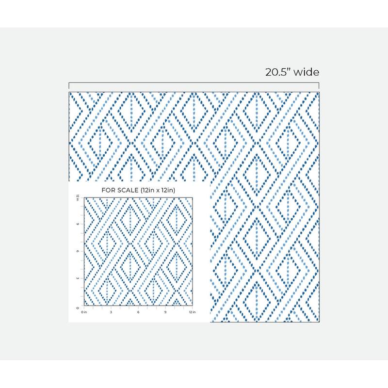 Luxe Haven Boho Grid Toile Peel and Stick Wallpaper