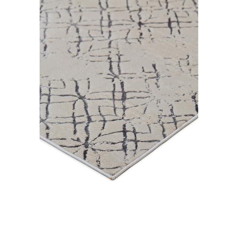 Feizy FZRG80974 Dagmar 6' x 9-1/2' Polyester Geometric Rectangular