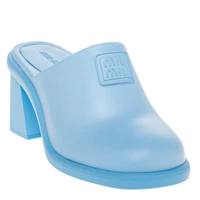 Miu Miu Rubber Heeled Mules