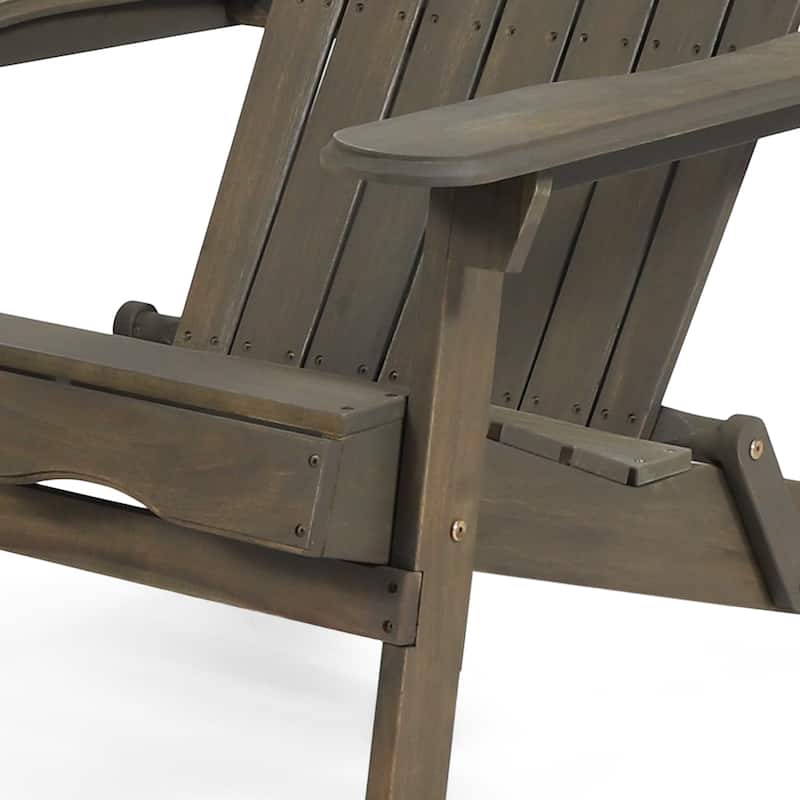 Malibu Outdoor Wood Folding Adirondack Chairs (Set of 4) by Christopher Knight Home