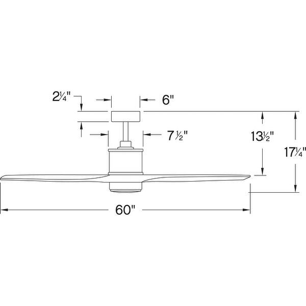 Hinkley Hover LED Ceiling Fan - 60"