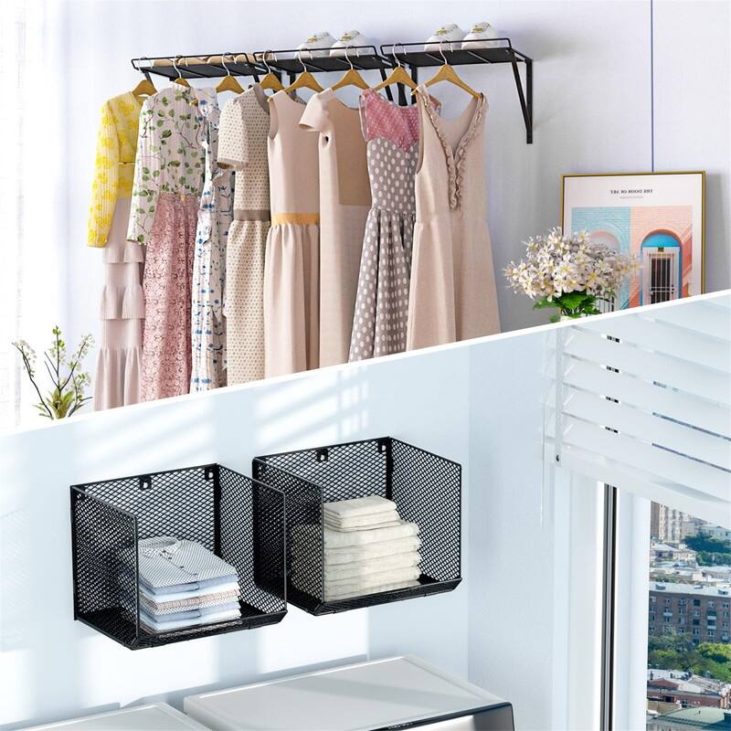 Modern Wall Mount Shelf - 14.17"D x 11.8"W x 11.8"H