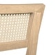 preview thumbnail 13 of 19, Monroe Rubberwood Cane Back Solid Wood Side Chair by East at Main (Set of 2)