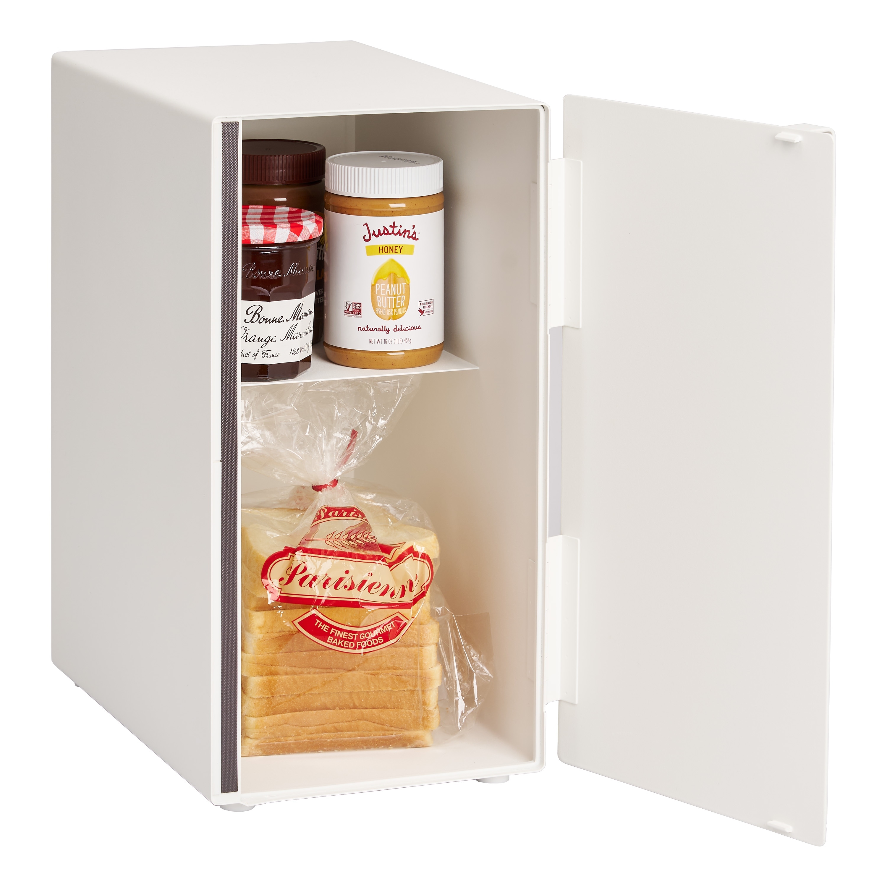 Yamazaki Home Bread Box - Two Styles, Steel, Vertical, Holds 4.4 lbs - L 13.6 x W 8.7 x H 16.1 inches