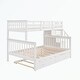 preview thumbnail 34 of 46, Stairway Twin-Over-Full Bunk Bed with Twin size Trundle