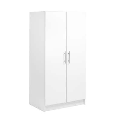Prepac Elite Armoire Wardrobe Closet Cabinet with Hanging Rail