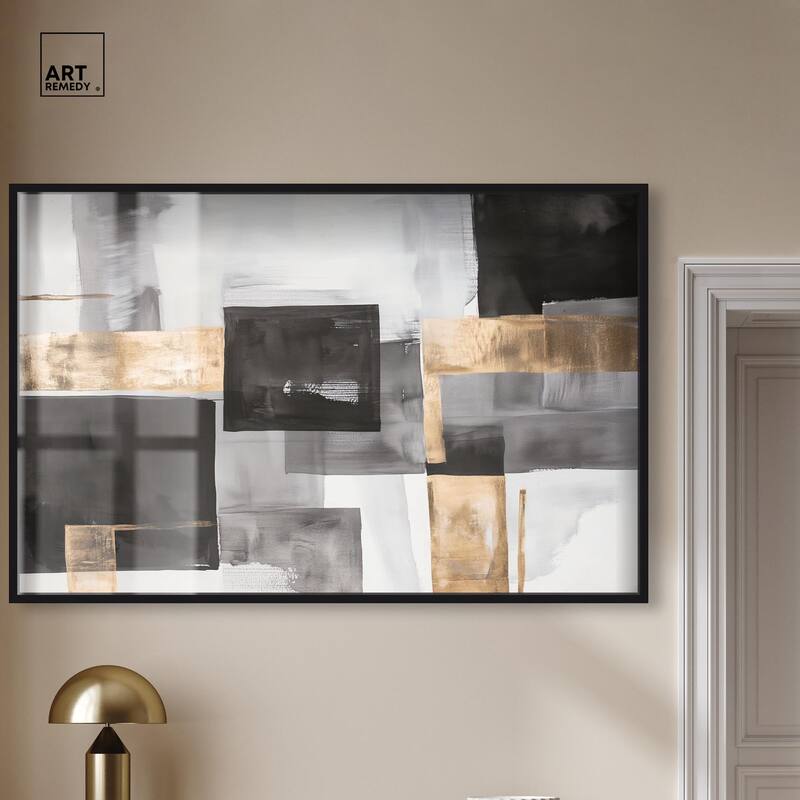 Graphite and Glimmer I Shadowbox by Art Remedy