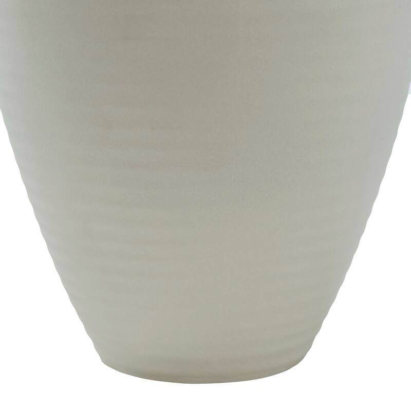Renwil Hathor Indoor Ceramic Stoneware Vase, Beige Semi-Gloss