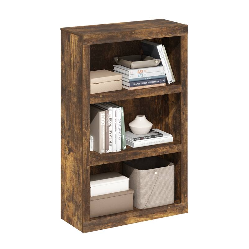 Furinno Rail 3-Tier Open Shelf Bookcase