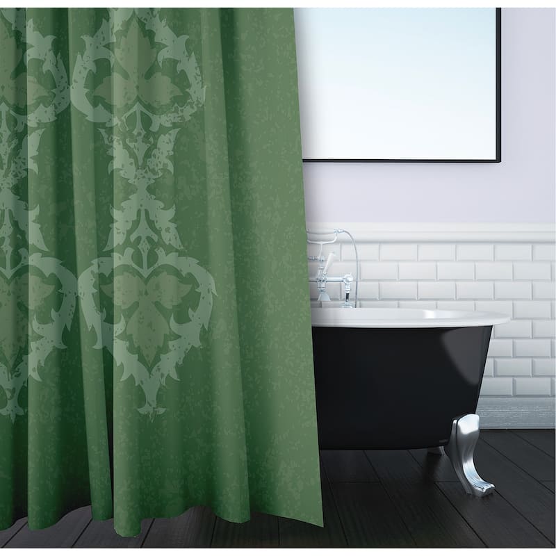 71 x 74-inch Ananda Geometric Print Shower Curtain