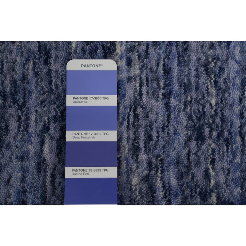 Hand Knotted Oriental 100% Wool Carpet Tribal Animal Pictorial Navy Blue & Blues Gabbeh Area Rug - 9' 10'' X 9' 10''