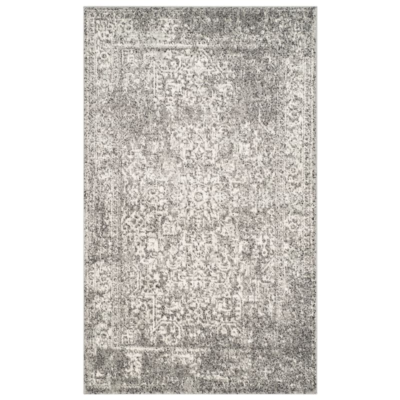 SAFAVIEH Evoke Quinn Vintage Distressed Rug - 3' x 5' - Grey/Ivory
