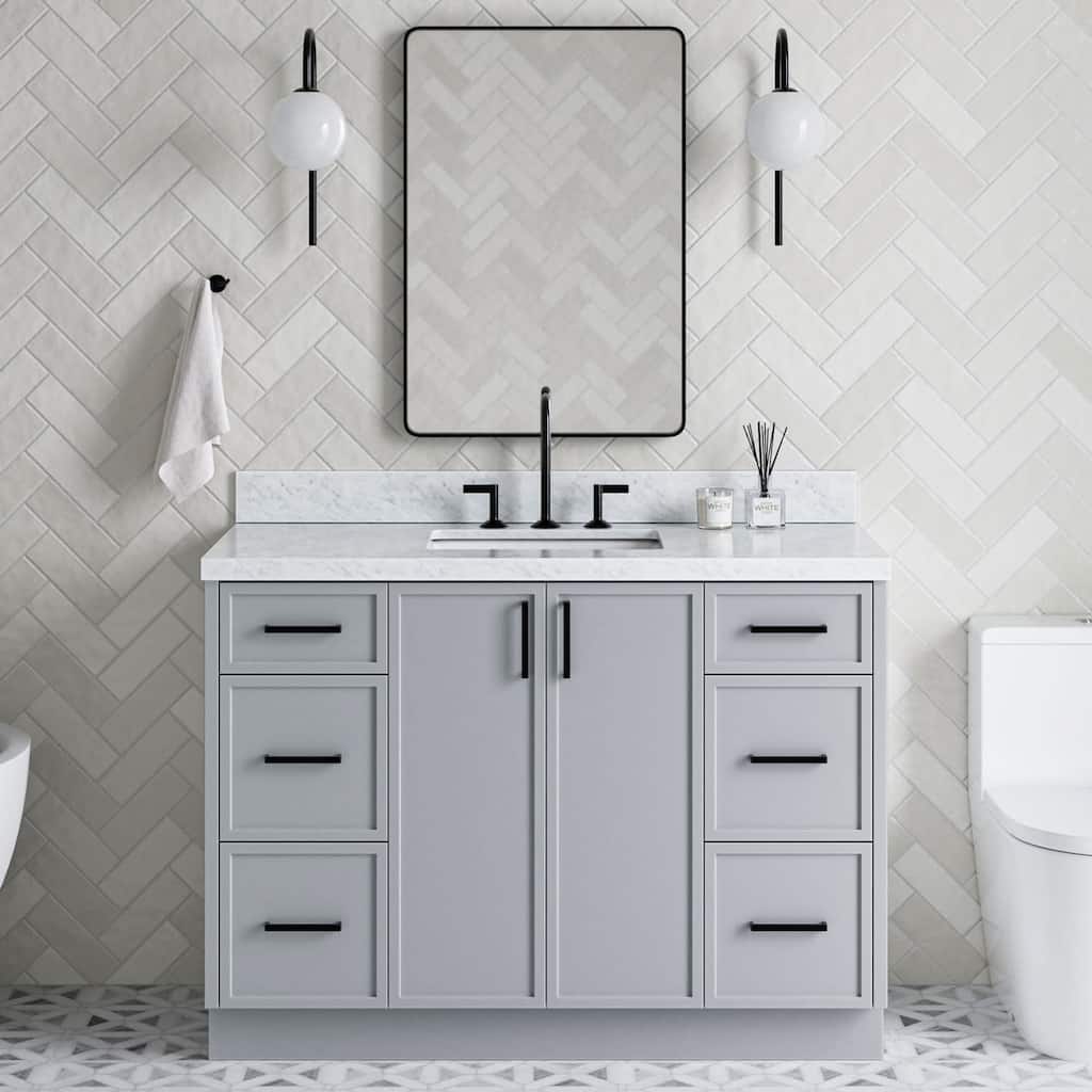 Ariel K49CWRVO Kelly 48" Free Standing Single Basin Vanity Set with