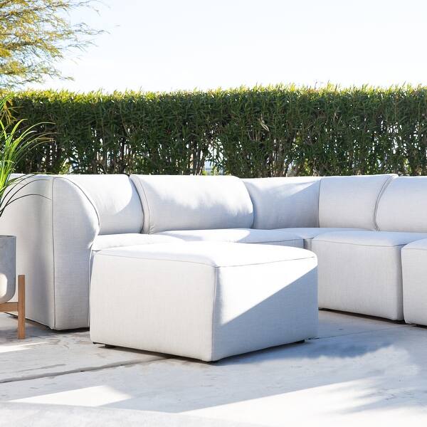 slide 2 of 8, Orahh Patio 6 Piece Outdoor Sectional Fresh Grey