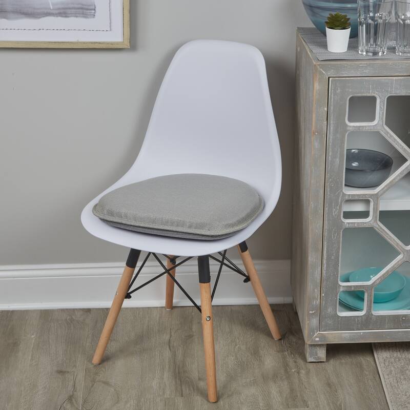 Klear Vu Gripper Non-Slip Mid Century Modern Shell Dining Chair Upholstered Cushion