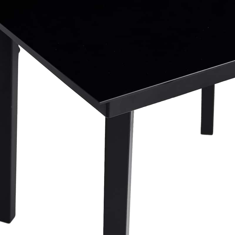 vidaXL Garden Dining Set Gray, Black, Dark Gray - 31.5" x 31.5" x 29.1"/ 4
