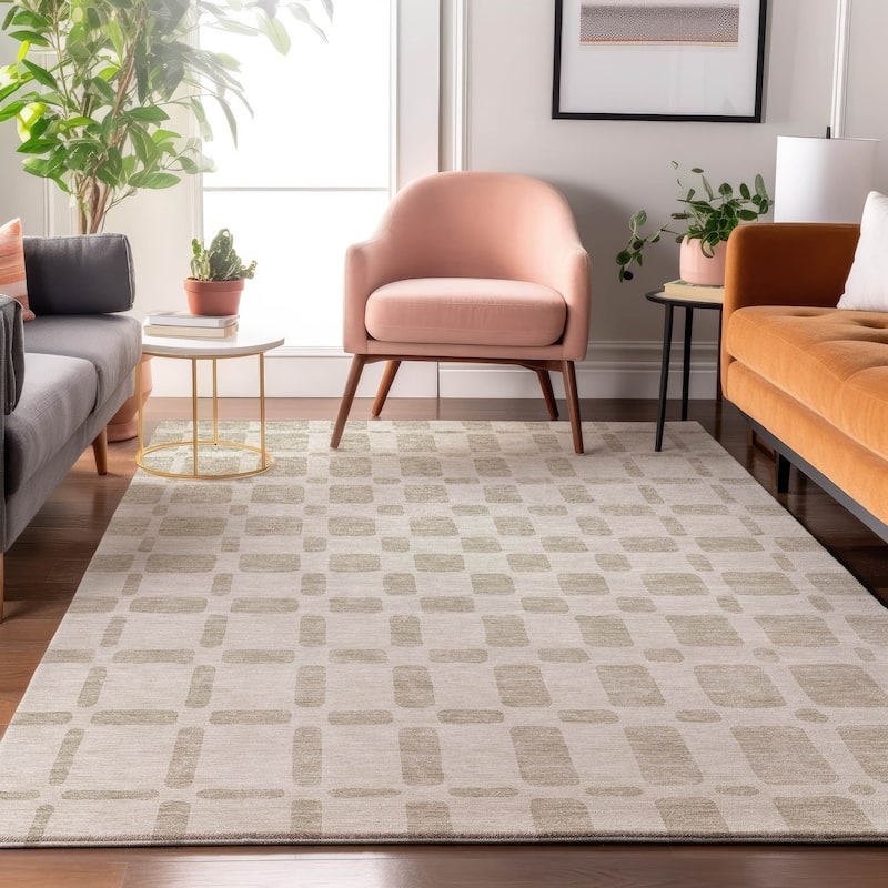 Premium Washable Super Soft Modern Hope Mayfield Rug - Ivory - 8' x 10'