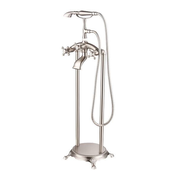 Vanity Art Brushed Nickel Finished Bathtub Faucet ...