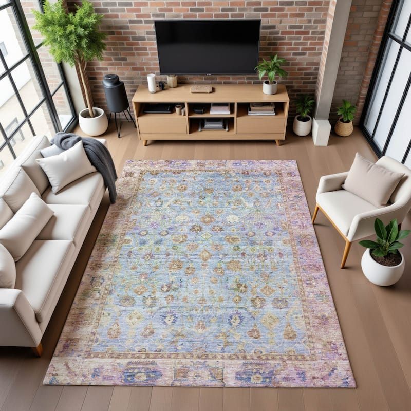 Premium Washable Super Soft Vintage Traditional Mayfield Rug