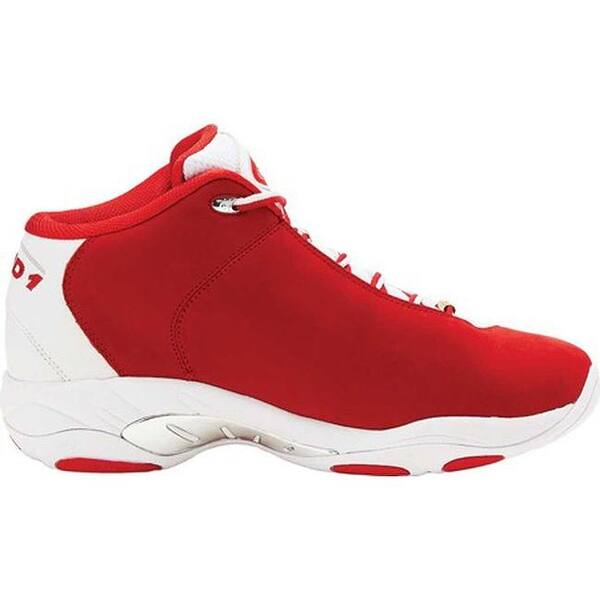 Shop And1 Men S Tai Chi Mid Sneaker White Chinese Red Silver