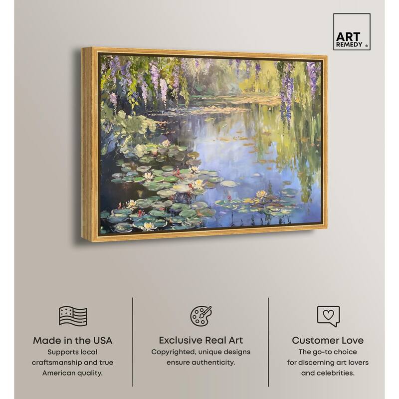 Lily Lagoon II Canvas by Art Remedy