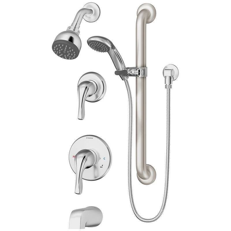 Symmons Origins Tub and Shower Trim Package with Single Function - Polished Chrome