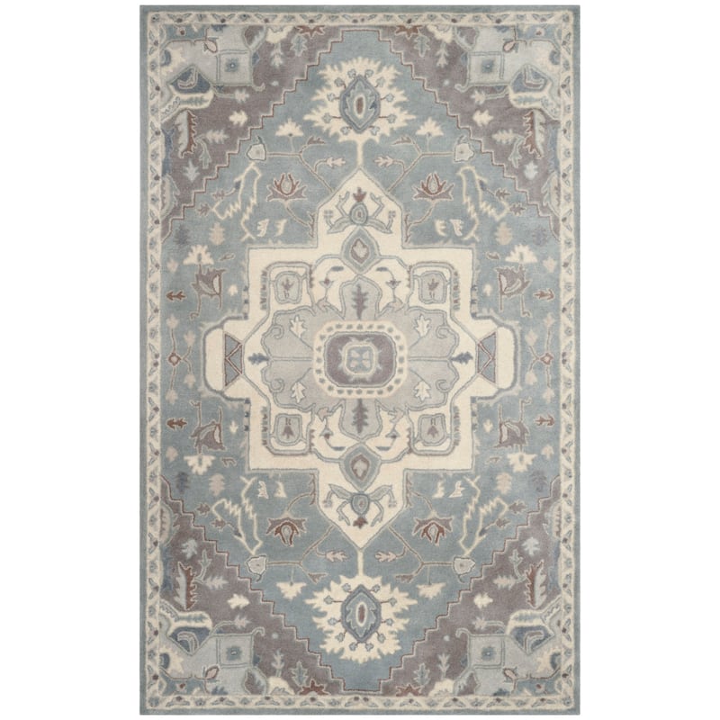 SAFAVIEH Handmade Heritage Fountain Swirl Traditional Oriental Wool Rug