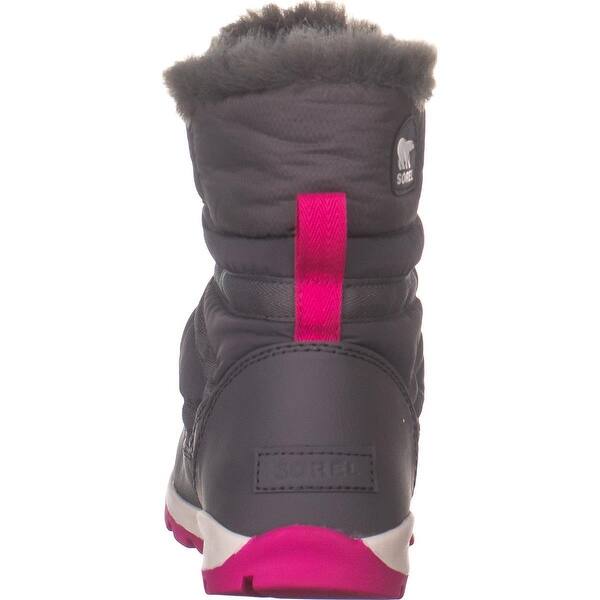 Shop Sorel Youth Whitney Short Lace Winter Boots Quarry Ultra