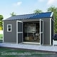 preview thumbnail 15 of 24, VEIKOUS Outdoor Wood Storage Shed with Lockable Door and Window - 8'x12'