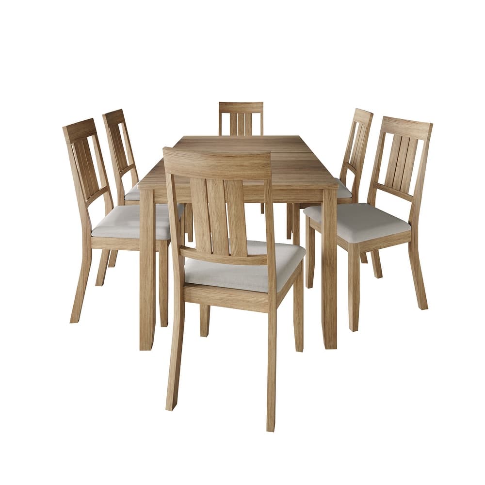 CraftPorch Classic 7-piece Wooden Dining Set