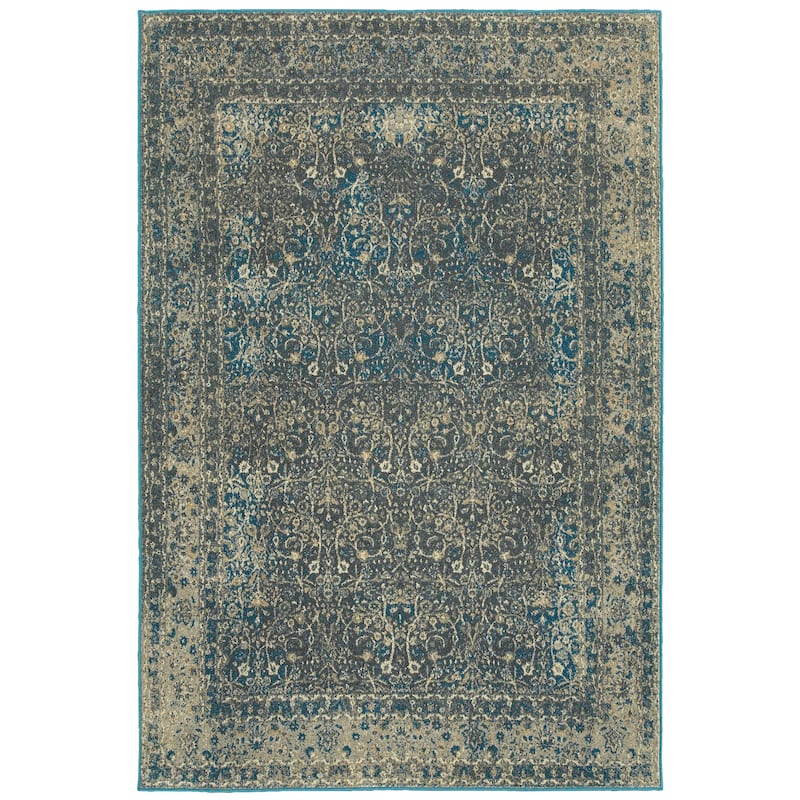Vista Home Paloma Faded Traditional Floral Area Rug - 9' 10" x 12' 10" - Rectangle