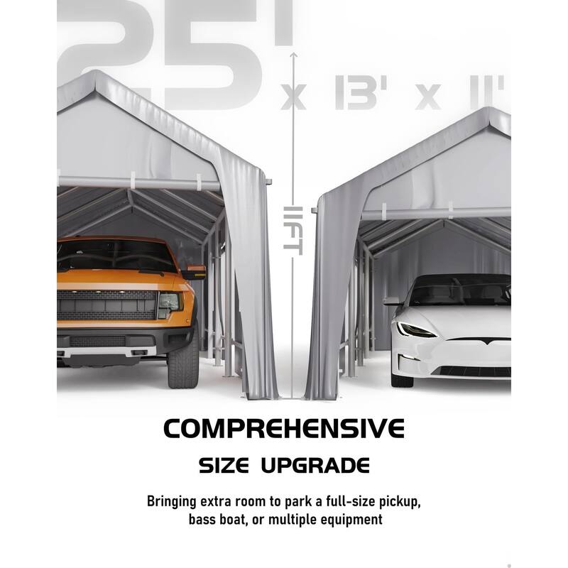 10'x20',13'x20',13'x25' Carport Windproof