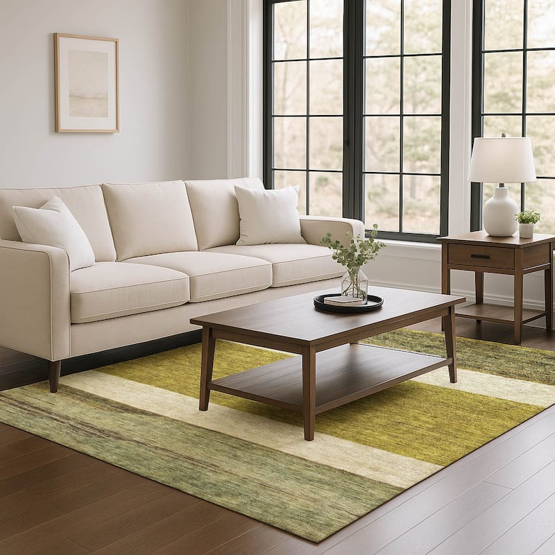 Premium Washable Super Soft Ombre Gabbeh Mayfield Rug - Gold - 3' x 5'