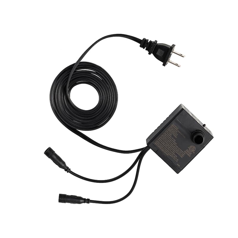 Glitzhome 20"L Zen-Style Lying Lion Polyresin Outdoor Fountain with Pump and LED Light