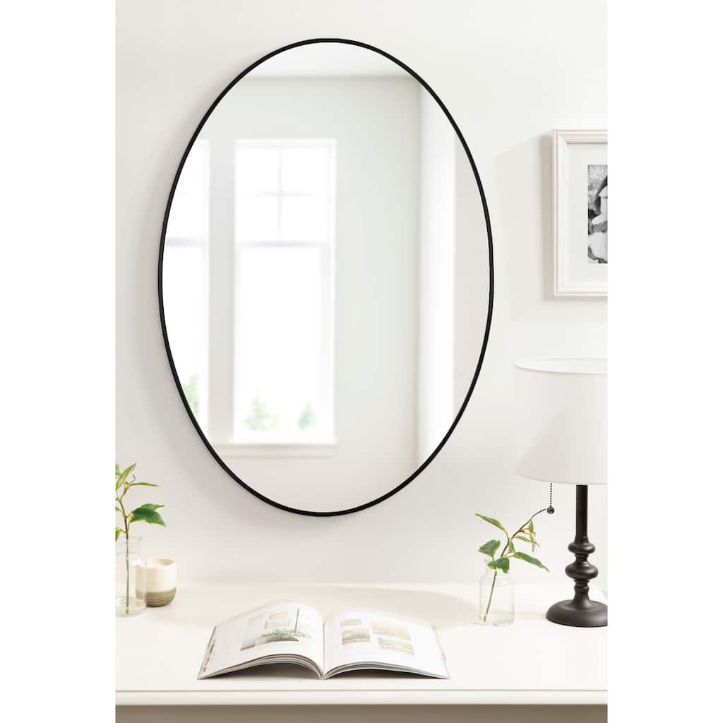 Kate and Laurel Zayda Metal Oval Mirror - 24x36