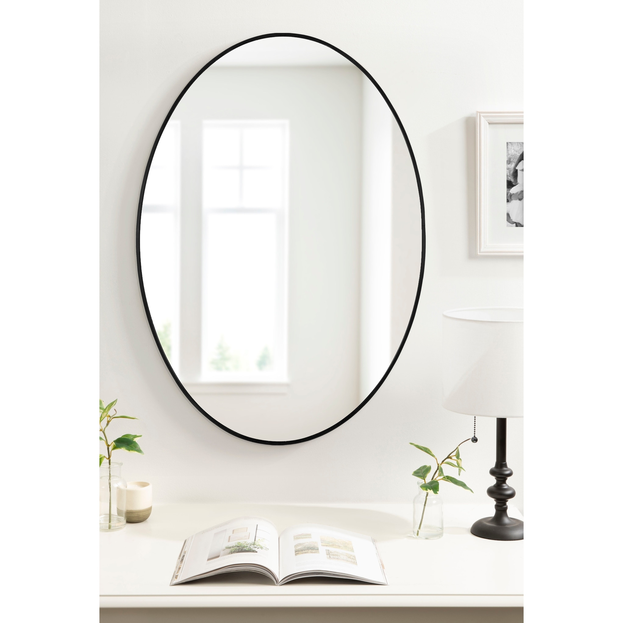 Kate and Laurel Zayda Metal Oval Mirror - 24x36