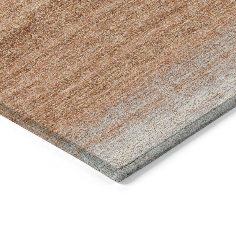 Machine Washable Indoor/ Outdoor Ombre Stripe Chantille Rug