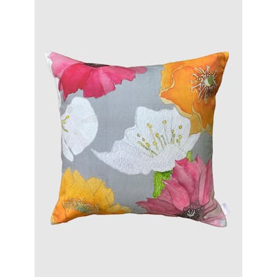 Cactus Flowers Throw Pillow