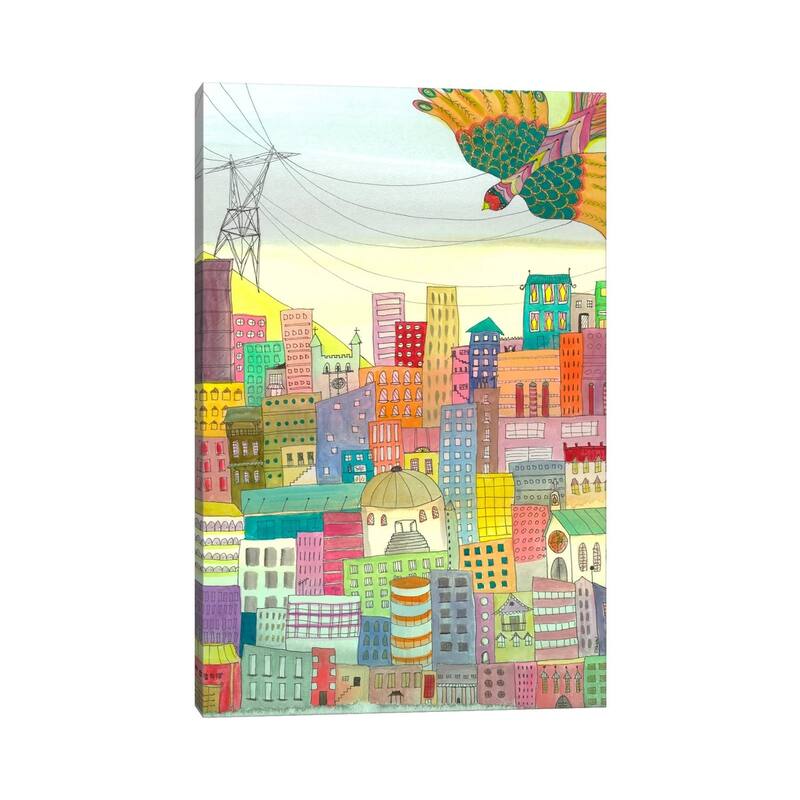 iCanvas "Ma Ville" by Sylvie Demers Canvas Print